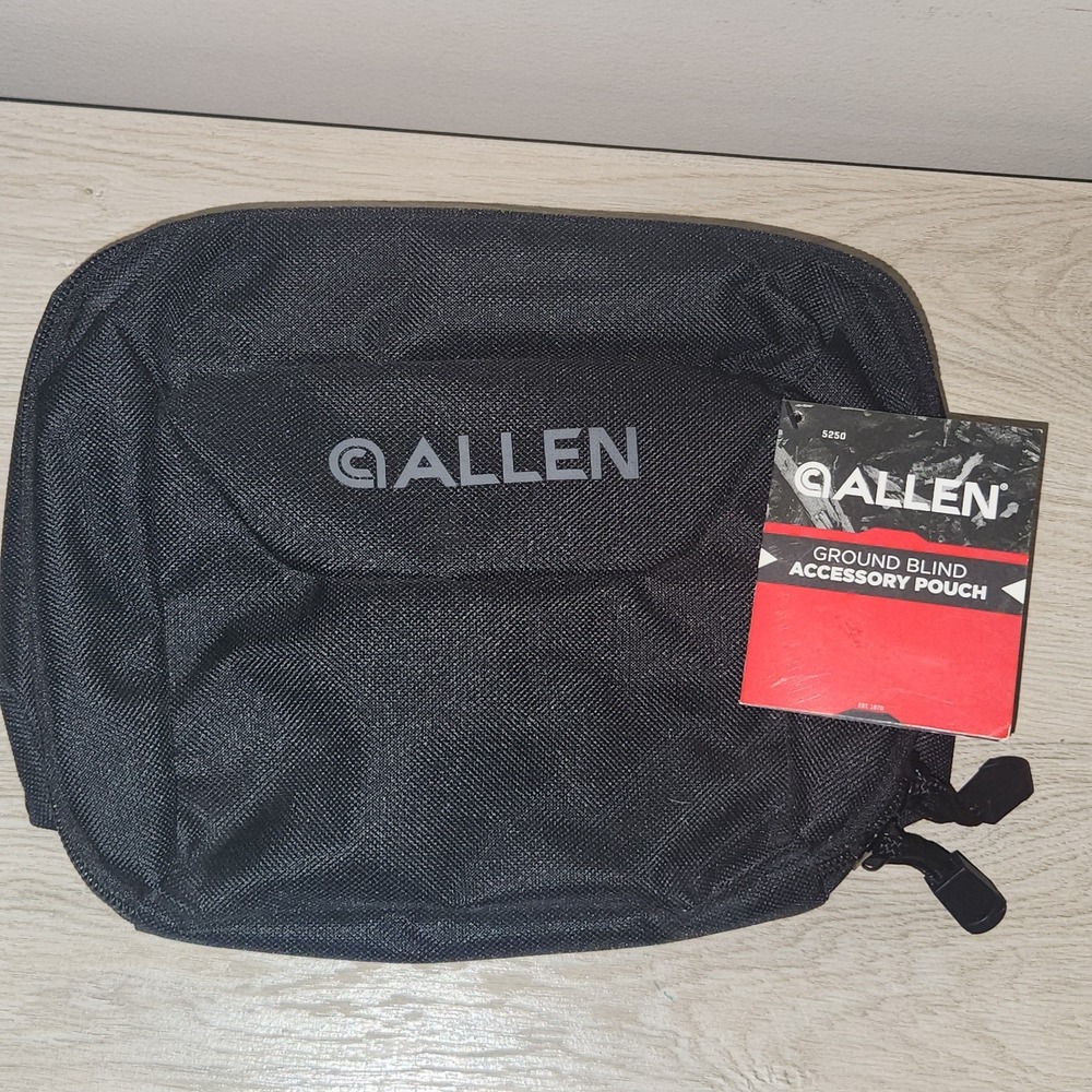 Allen NWT Ground Blind‎ Accesory Pouch with 3 Pockets Black